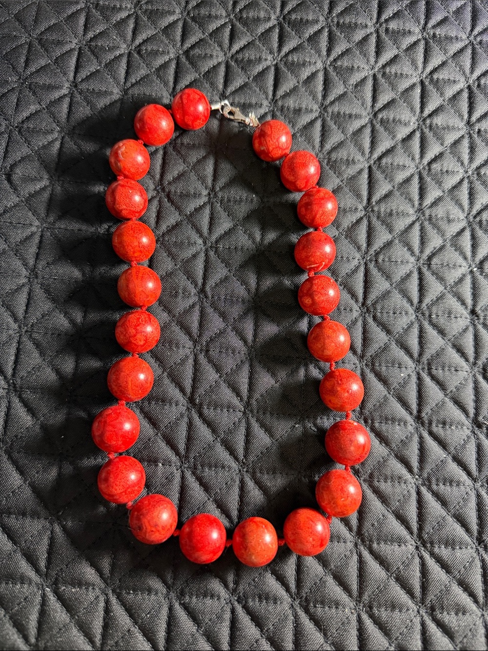 Red Round Bead Necklace - Women Jewelry